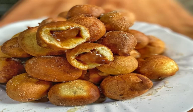 Bolinho de chuva com leite condensado