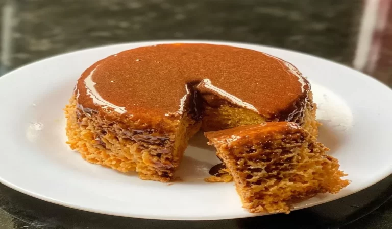 Bolo de cenoura fit no micro-ondas