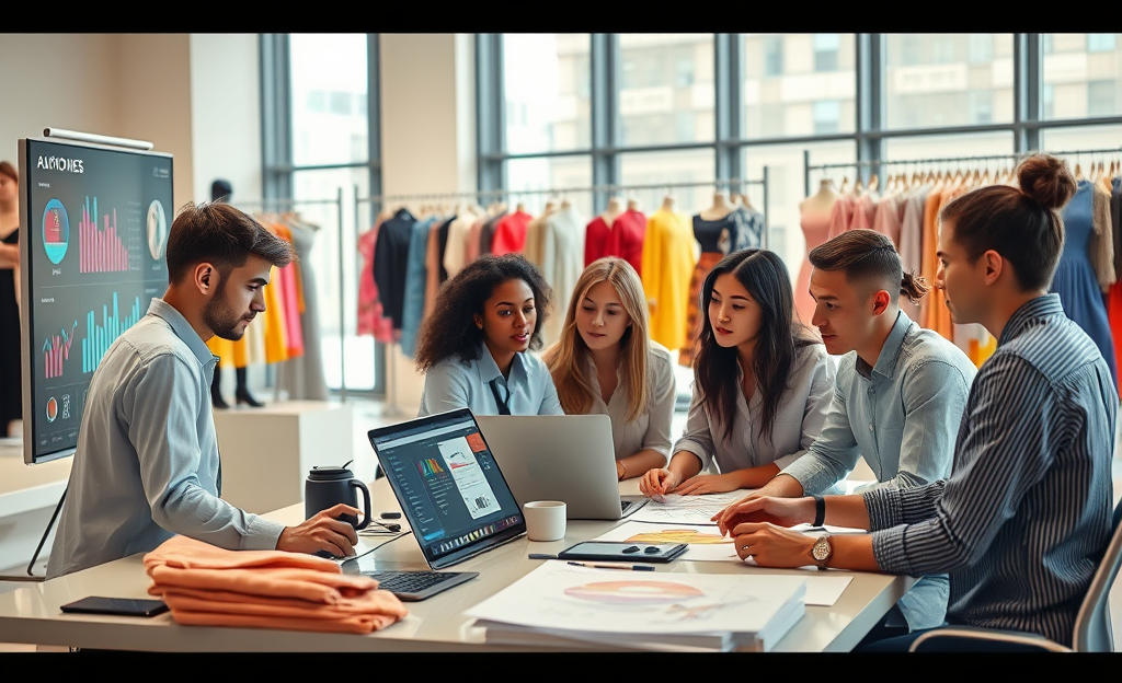 Imagem ilustrativa do sistema eficiente da SHEIN nos bastidores da moda.