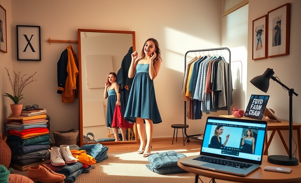 Imagem representativa de roupas acessíveis na SHEIN, mostrando opções variadas e atraentes.