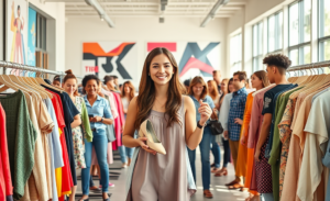 Imagem destacando a promoção de roupas grátis na SHEIN e o processo de inscrição.